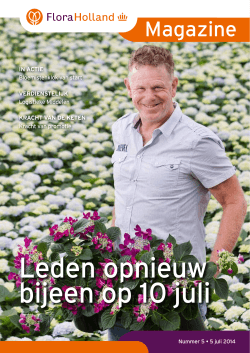 Magazine - FloraHolland