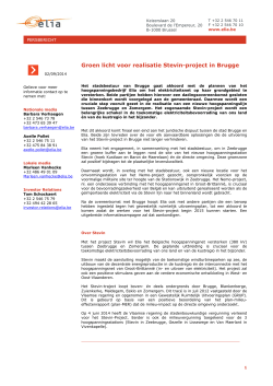 Groen licht voor realisatie Stevin-project in Brugge (pdf, 78 KB)