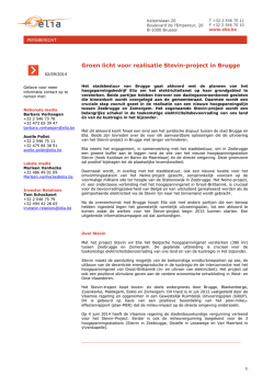 Groen licht voor realisatie Stevin-project in Brugge (pdf, 78 KB)