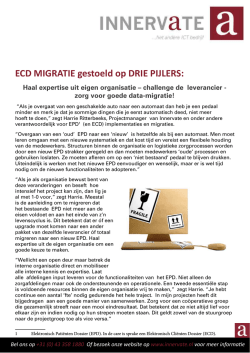 ECD MIGRATIE gestoeld op DRIE PIJLERS: