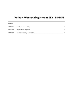 Download hier het wedstrijdreglement