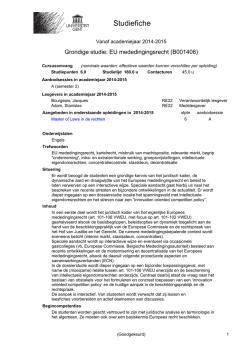 Grondige studie: EU mededingingsrecht