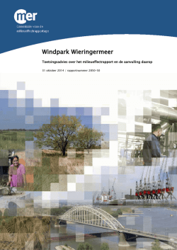 Toetsingsadvies - Commissie voor de milieueffectrapportage