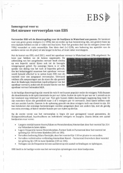 Het nieuwe vervoerplan van EBS