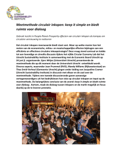 Lees de samenvatting - Utrecht Sustainability Institute