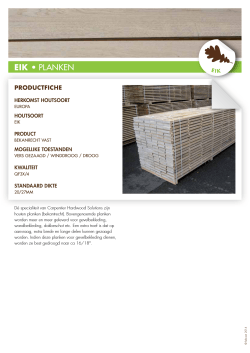 EIK • PLANKEN - Carpentier Hardwood Solutions