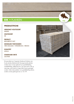 EIK &bull; PLANKEN - Carpentier Hardwood Solutions