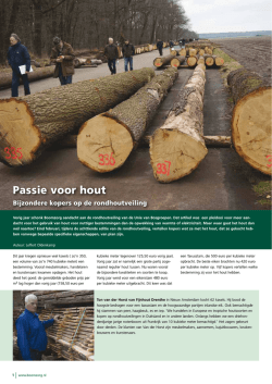 Passie voor hout