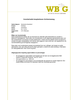 Inventarisatie bosplantsoen