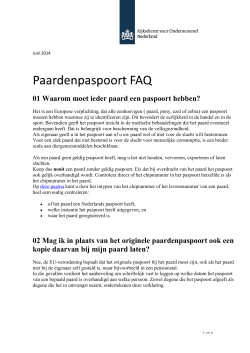 Paardenpaspoort FAQ