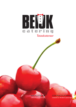 Brochure Beijk - Totaalcateraar.indd