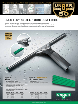 ERGO TEC® 50-jaaR-jubilEum-EdiTiE
