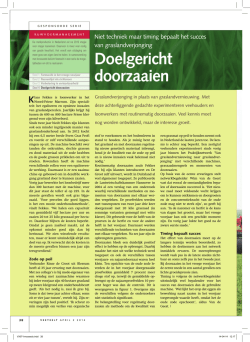 Doelgericht doorzaaien