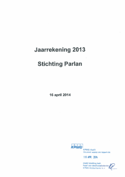 Jaarrekening 2013