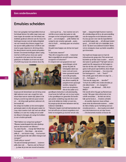 Emulsies scheiden - Open Schoolgemeenschap Bijlmer