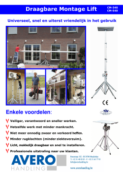 NL - CM ZONWERINGLIFT CM340
