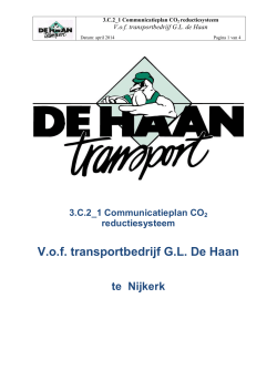 V.o.f. transportbedrijf G.L. De Haan
