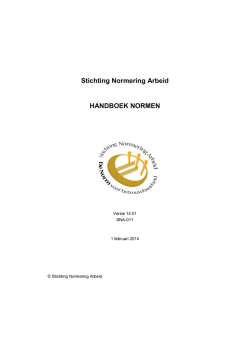Handboek Normen (versie 14 01)
