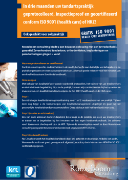 Brochure - Roozeboom Consulting