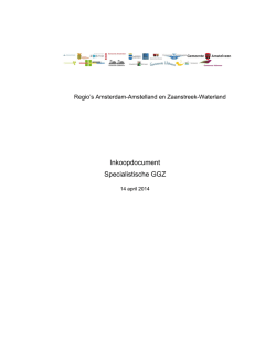 Inkoopdocument Specialistische GGZ