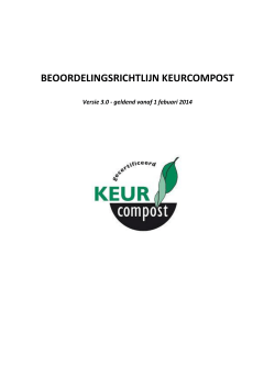 Download de Beoordelingsrichtlijn Keurcompost