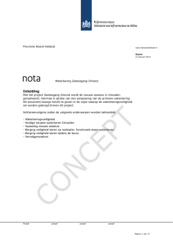 Dit document behandelt de eisen die gesteld worden aan de nieuwe
