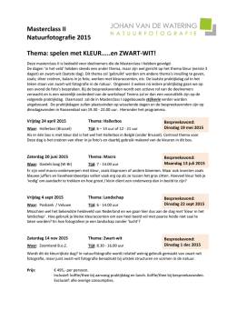 INFO - Johan van de Watering