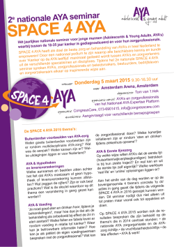 SPACE 4 AYA - Nationaal AYA4 Platform