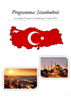 Programma ISTANBUL 2014