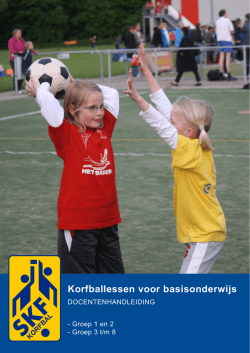 Docentenhandleiding korfballessen voor basisscholen
