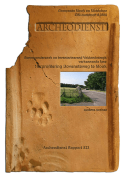 Bijlage 5 Archeologisch onderzoek