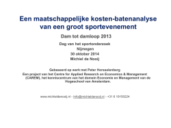 Een maatschappelijke kosten-batenanalyse van