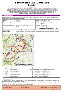 Factsheet: NL36_OWM_001 Kanalen