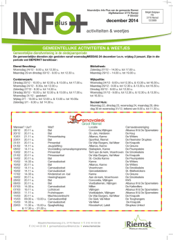IP 2014 December - Gemeente Riemst