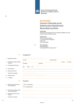 Aanmelden Examen Oriëntatie op de Nederlandse Arbeidsmarkt