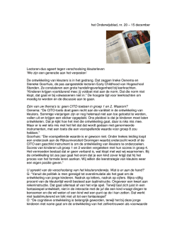 het Onderwijsblad, nr. 20 &ndash; 15 december Lectoren