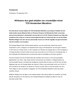 Afrikaans duo gaat strijden om vrouwelijke winst TCS Amsterdam