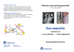 Duo-expositie - Klooster Wittem