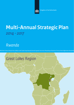 Multi-Annual Strategic Plan Rwanda 2014