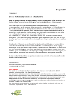 Groene Hart streekproducten in schoolkantine