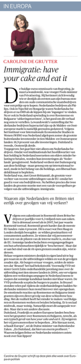 Immigratie: have your cake and eat it