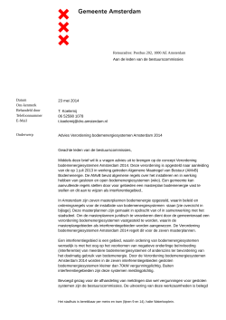 6. Brief aan bestuurscommissies - Bestuurscommissie Nieuw-West