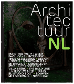 Dutch article by Peter Visser about pavilions in Architectuur