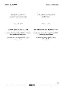 001 - La Chambre des représentants de Belgique