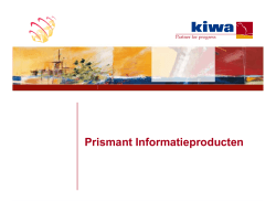 Informatieboekje Prismant Informatieproducten