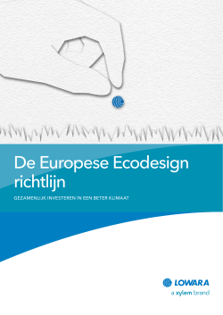 De Europese Ecodesign richtlijn