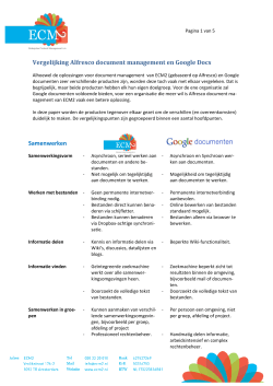 vergelijking met Google Enterprise Apps