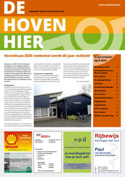 Hovenhier april 2014