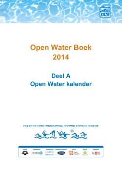 Open Water Boek 2014