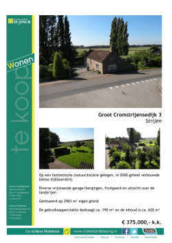 Groot Cromstrijensedijk 3 Strijen
